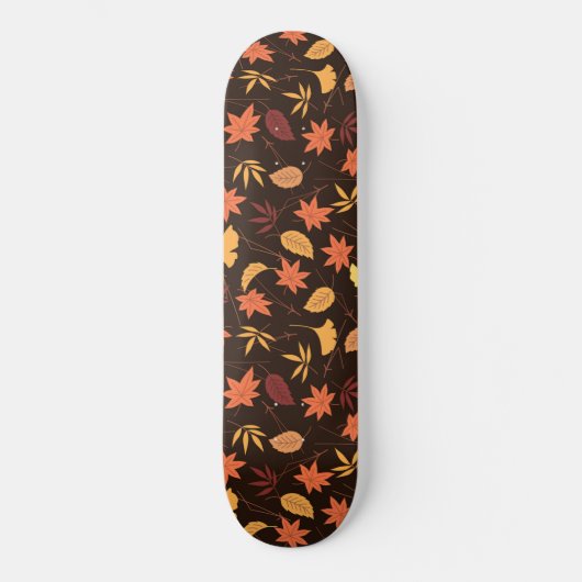 Fallende Herbstuntergänge lassen Skateboard (Vorderseite)