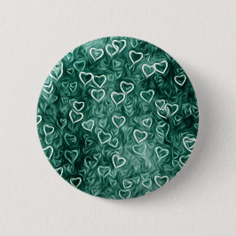 Fallende Herzen - Aquamarin Button