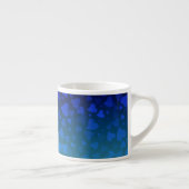 Fallende Herzen blau Espressotasse (Rechts)