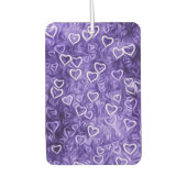 Fallende Herzen - Lila Autolufterfrischer (Vorderseite)