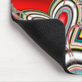 Fallende Herzen Mousepad (Ecke)