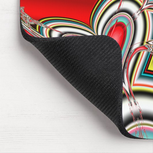 Fallende Herzen Mousepad (Ecke)