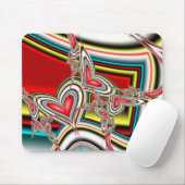 Fallende Herzen Mousepad (Mit Mouse)
