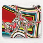 Fallende Herzen Mousepad (Vorne)