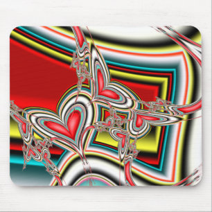 Fallende Herzen Mousepad