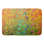 Fallende Herzen Orange Badematte (Vorderseite)