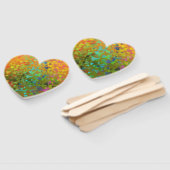 Fallende Herzen Orange Fächer (Non-assembled)