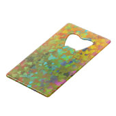 Fallende Herzen Orange Geldbeutel Flaschenöffner (Rückseite Schrägansicht)