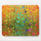 Fallende Herzen Orange Mousepad (Vorne)