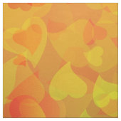 Fallende Herzen Orange Stoff (Muster)