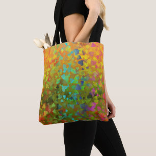 Fallende Herzen Orange Tasche