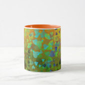 Fallende Herzen Orange Tasse (Zentrum)