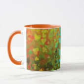Fallende Herzen Orange Tasse (Links)