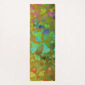 Fallende Herzen Orange Yogamatte (Rückseite)