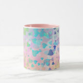 Fallende Herzen rosa Tasse (Zentrum)