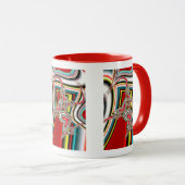 Fallende Herzen Tasse (VorderseiteRechts)