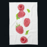 Fallende Himbeeren Küchentuch<br><div class="desc">Mehr Obst und Gemüse auf http://www.zazzle.com/6hands. :</div>