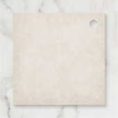 Fallende in der Liebe Moderne Herbsthochzeit Geschenkanhänger (Rückseite)