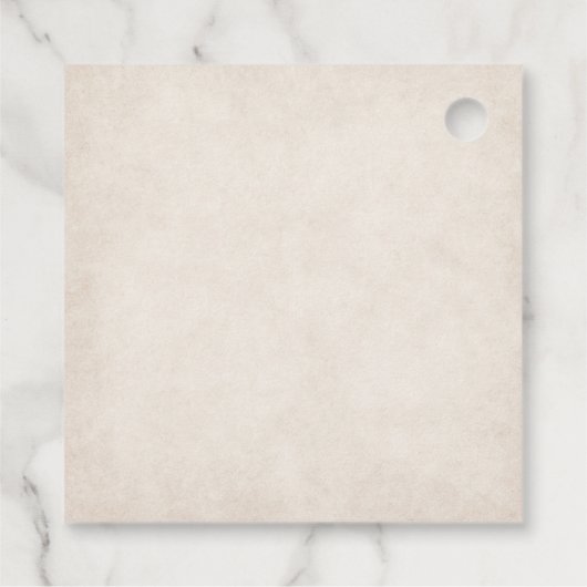 Fallende in der Liebe Moderne Herbsthochzeit Geschenkanhänger (Rückseite)