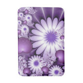 Fallende in Liebe Abstrakte Blume & Herz Fraktal Badematte (Vorderseite Vertikal)