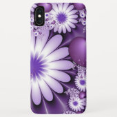 Fallende in Liebe Abstrakte Blume & Herz Fraktal Case-Mate iPhone Hülle (Rückseite)