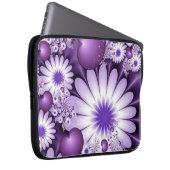 Fallende in Liebe Abstrakte Blume & Herz Fraktal Laptopschutzhülle (Vorne Rechts)