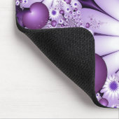 Fallende in Liebe Abstrakte Blume & Herz Fraktal Mousepad (Ecke)