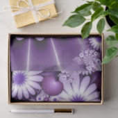 Fallende in Liebe Abstrakte Blume & Herz Fraktal Seidenpapier (Geschenk)