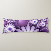 Fallende in Liebe Abstrakte Blume & Herz Fraktal Seitenschläferkissen (Vorderseite)