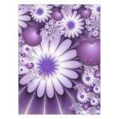 Fallende in Liebe Abstrakte Blume & Herz Fraktal Tischdecke (Vorderseite)