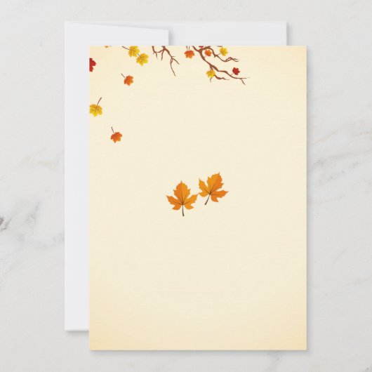 Fallende in Liebe Bridal Dusche Einladung (Rückseite)