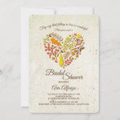 Fallende in Liebe Bridal Dusche Einladung (Vorderseite)