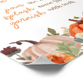 Fallende in Liebe Floral Pumpkin Mama Osa Bar Poster (Ecke)