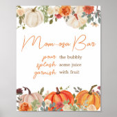 Fallende in Liebe Floral Pumpkin Mama Osa Bar Poster (Vorne)
