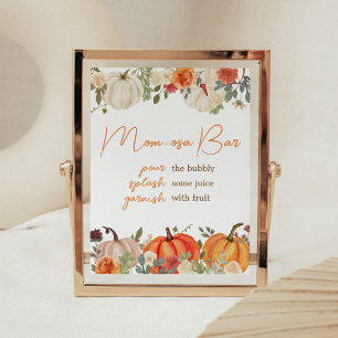 Fallende in Liebe Floral Pumpkin Mama Osa Bar Poster