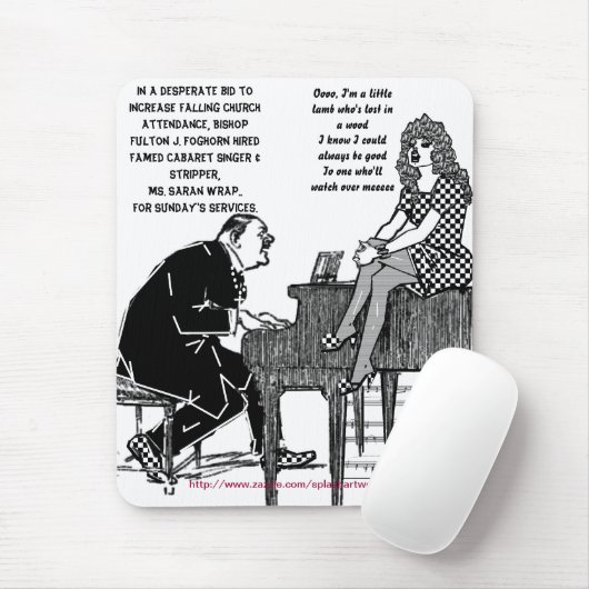 "Fallende Kirchenbeteiligung" Mousepad (Mit Mouse)