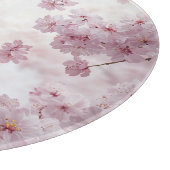 Fallende Kirschblüten Schneidebrett (Ecke)