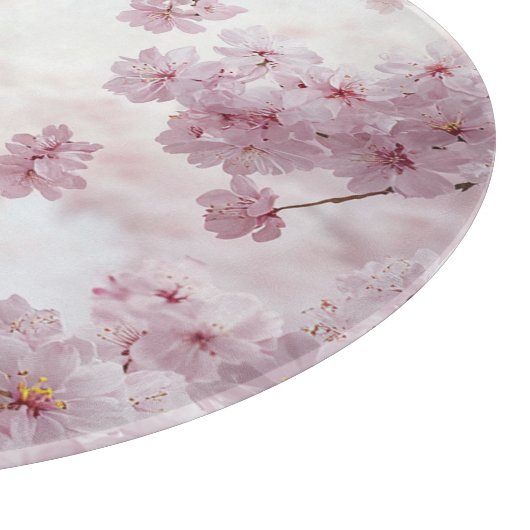 Fallende Kirschblüten Schneidebrett (Ecke)