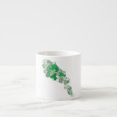 Fallende Kleeblätter Espressotasse (Vorderseite)