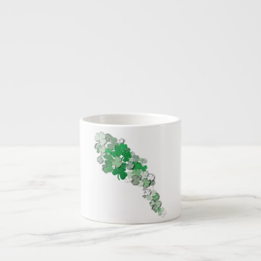 Fallende Kleeblätter Espressotasse (Vorderseite)