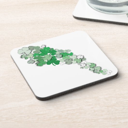 Fallende Kleeblätter Untersetzer (Linke Seite)