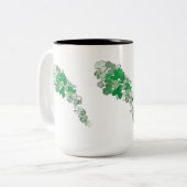 Fallende Kleeblätter Zweifarbige Tasse (Vorderseite Links)