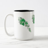 Fallende Kleeblätter Zweifarbige Tasse (Links)