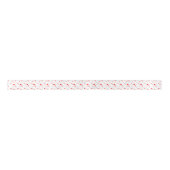 Fallende kleine rote Herzen Satin Ribbon Satinband (Vorderseite)