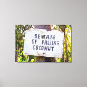 FALLENDE KOKONUTS 24x36 Leinwanddruck (Vorderseite)