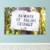 FALLENDE KOKONUTS 40x60 Leinwanddruck (Insitu (Holzboden))