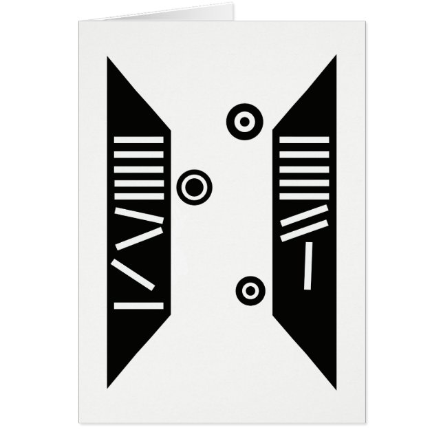 "Fallende" Kunst-Karte (5" x 7") (Vorne)