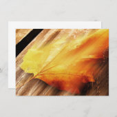 Fallende Leaf-Aufforderung Einladung (Vorne/Hinten)