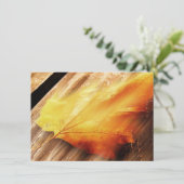 Fallende Leaf-Aufforderung Einladung (Stehend Vorderseite)