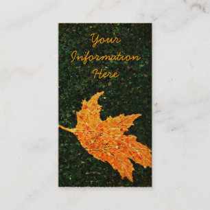 Fallende leaf Oil Painting Business Card Visitenkarte